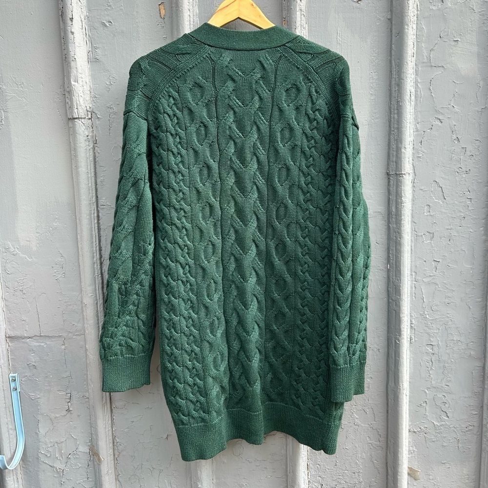 Aritzia Wilfred Forest Green Merino Wool Charlisa Cardigan, Small - Picture 5 of 12